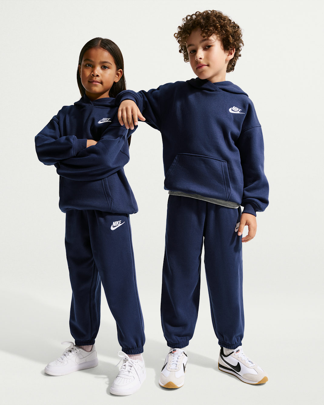 Nike Club Fleece Little Kids' Oversized 2-Piece Set - Midnight Navy
