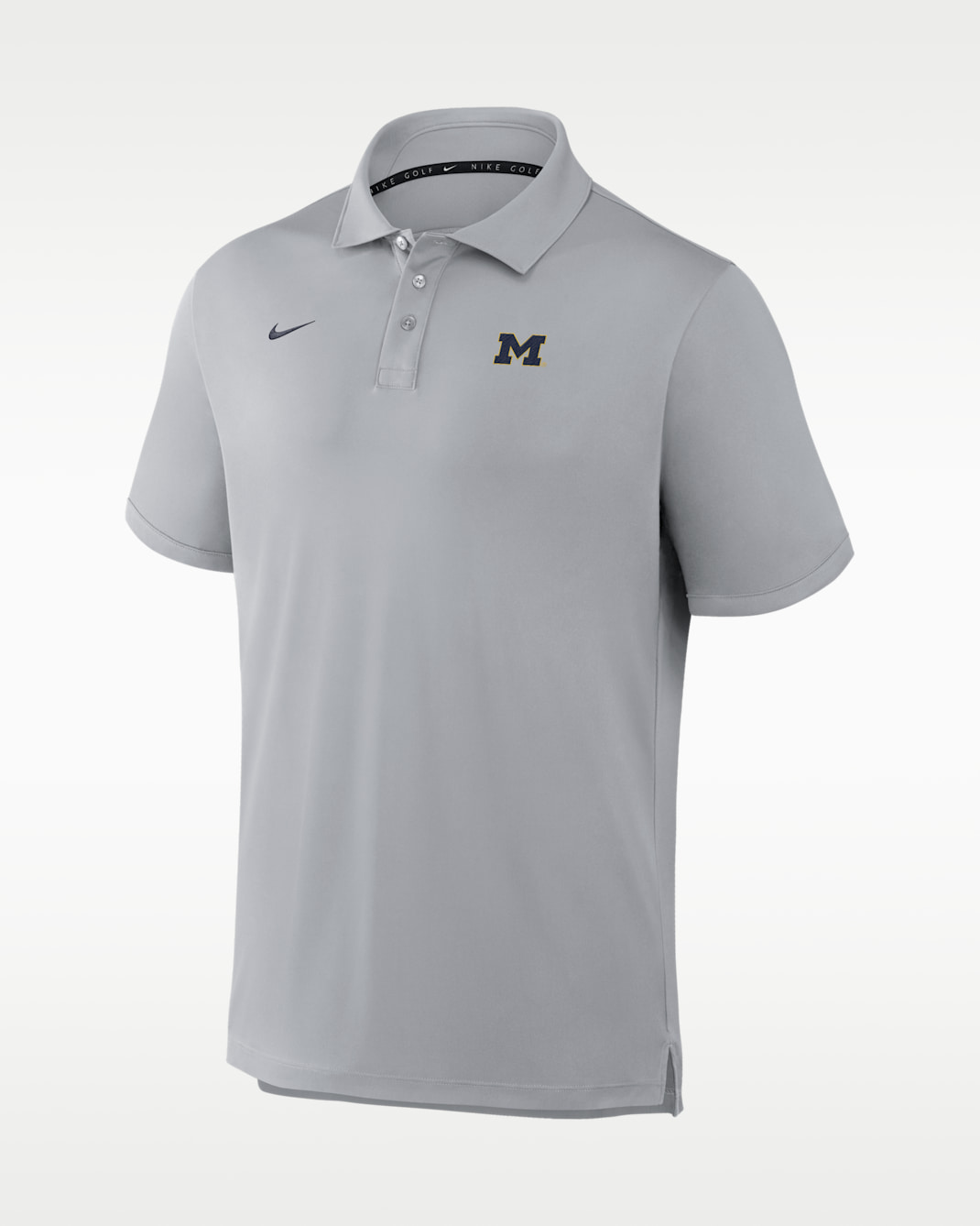 Polo universitaria Nike Dri-FIT para hombre Michigan Par - Gris