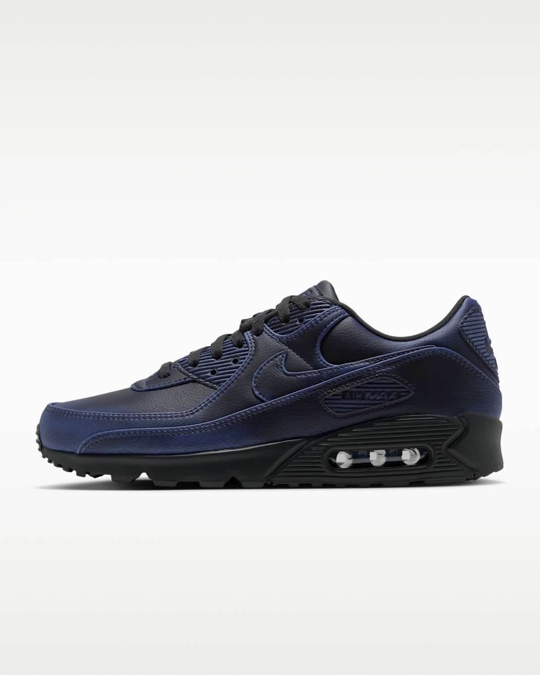 Nike Air Max 90 Premium Men's Shoes - Dark Smoke Grey/University Blue/Dark Smoke Grey