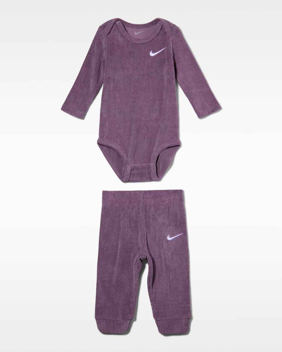 Nike Baby Essentials Baby (0-6M) Long-Sleeve Bodysuit and Pants Set - Violet Dust