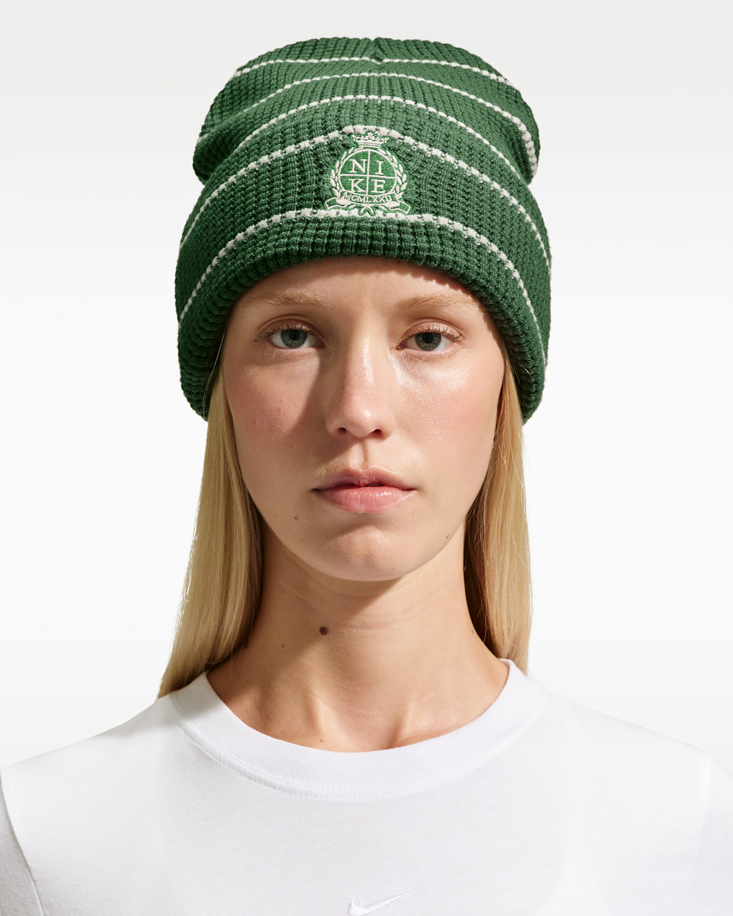 Nike Peak Tall-Cuff Club Beanie - Fir/Light Orewood Brown/Light Orewood Brown