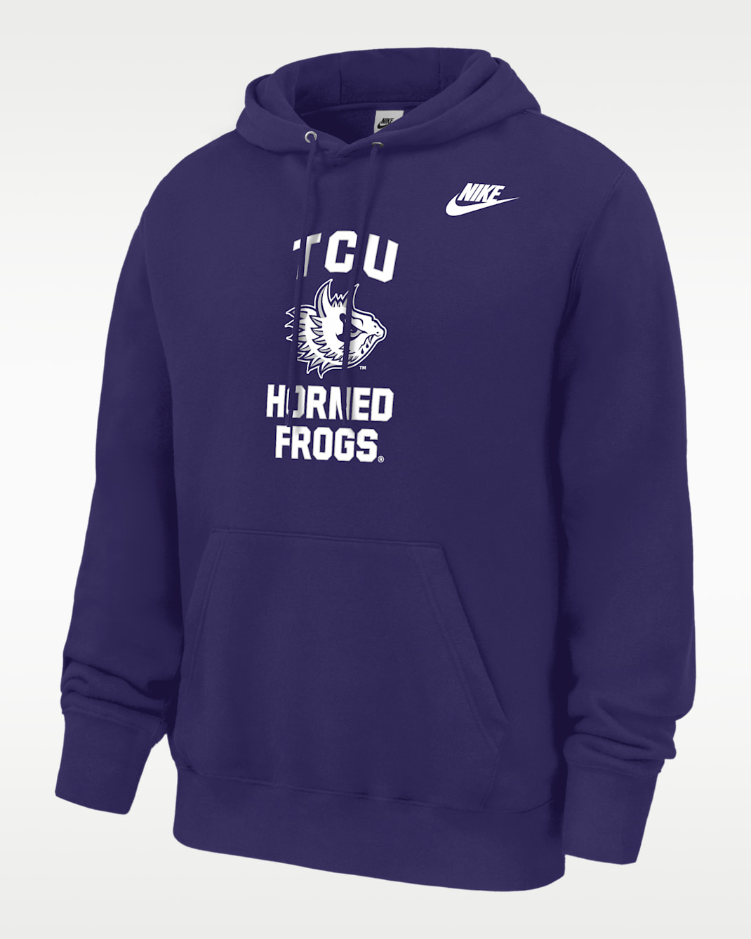 TCU Horned Frogs Club Men's Nike Football Fleece Pullover Hoodie - New Orchid