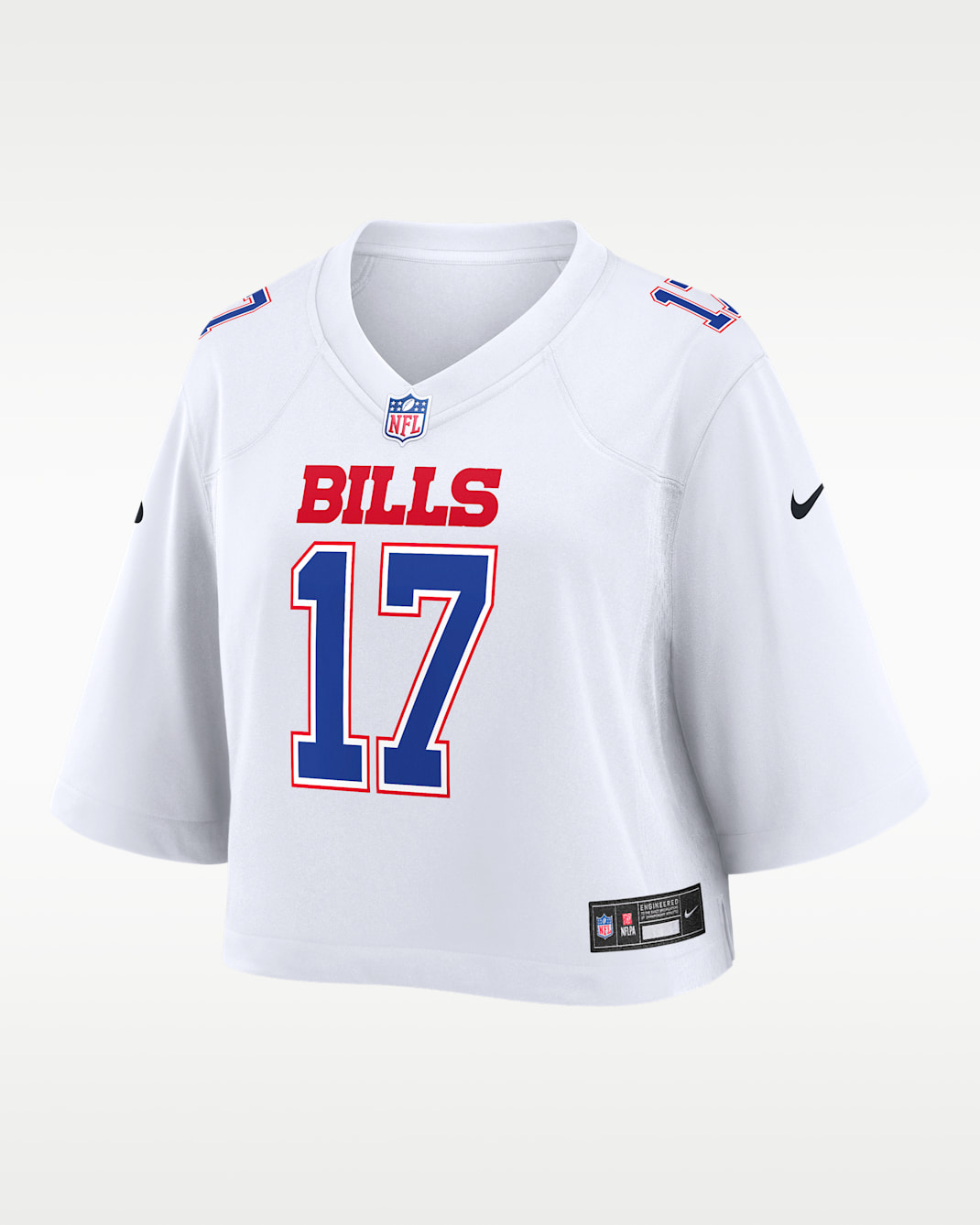 Josh Allen Buffalo Bills Women's Nike NFL Cropped Tundra Game Jersey - White