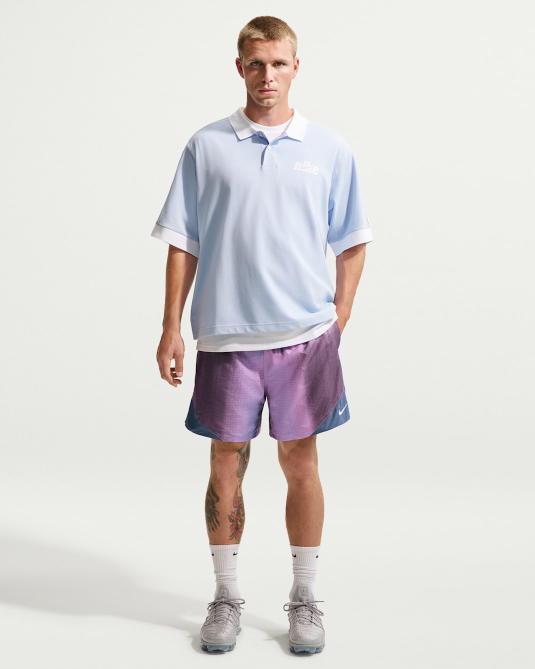 Nike Windrunner "Sunset" Men's Lightweight Shorts - Light Magenta/White