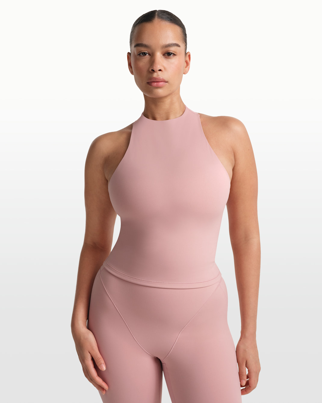 NikeSKIMS Matt Women's Mock-Neck Racerback Tank Top - NSKM HIMALAYAN