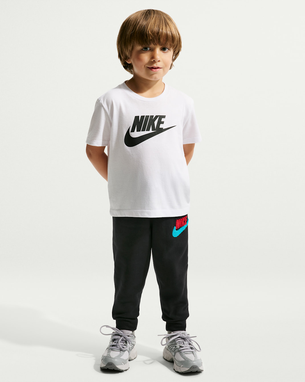 Nike Club Chenille Toddler Joggers - Black/University Red