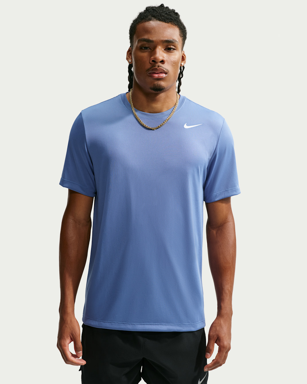 Nike Dri-FIT Legend Men's Fitness T-Shirt - Indigo Storm/White