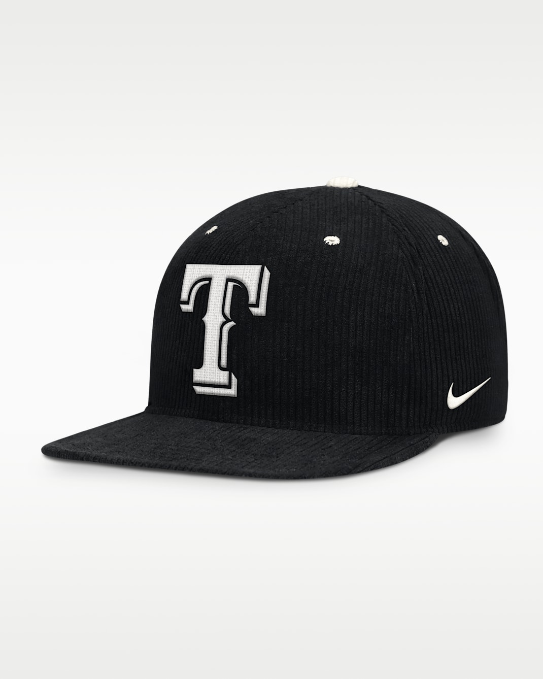 Gorra Nike de la MLB ajustable para hombre Texas Rangers Pro - Negro