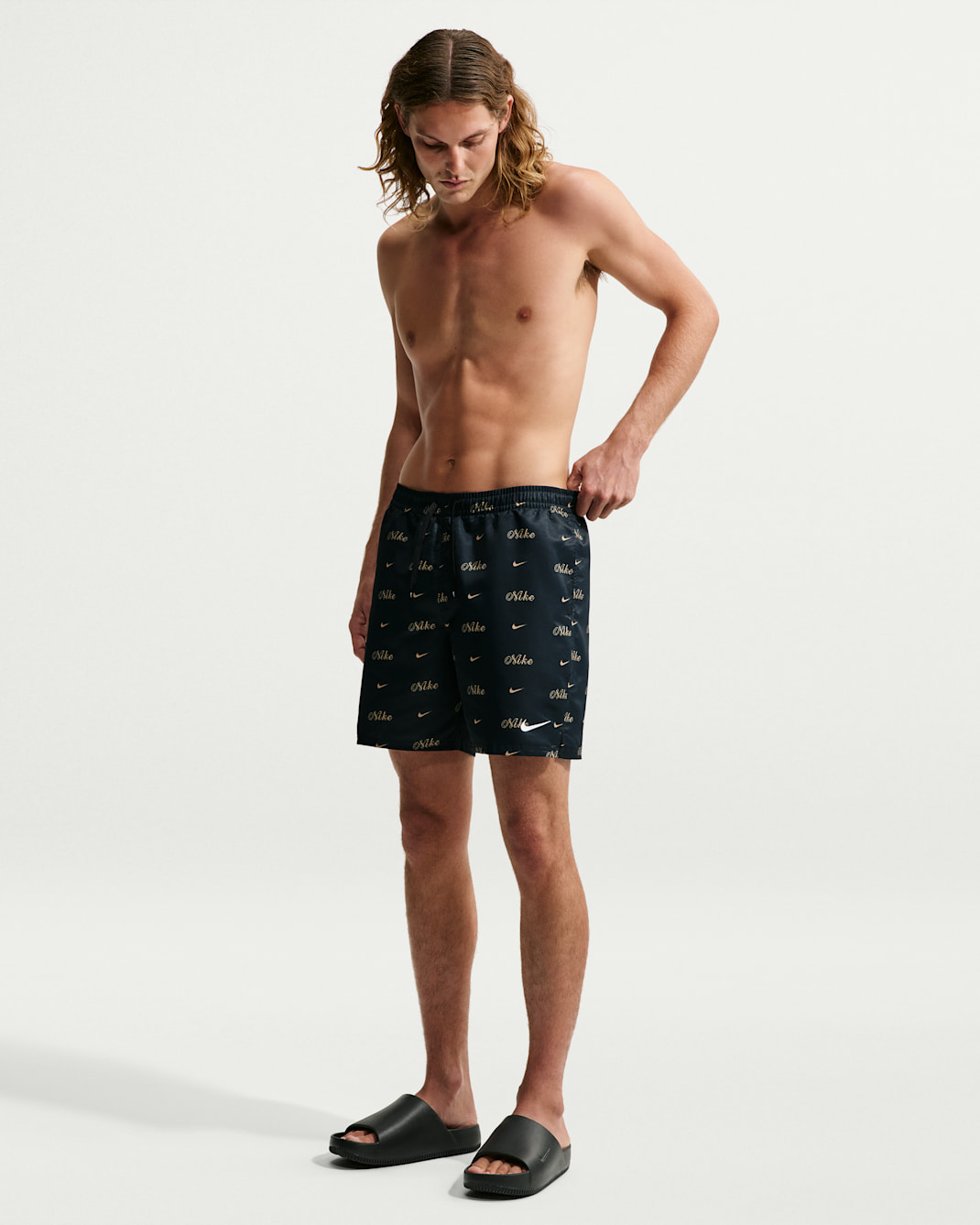 Nike Swim Breaker Men's 7" Brief-Lined Volley Short - Black