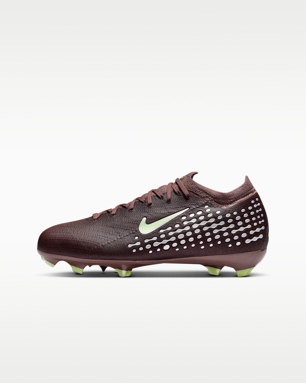 Nike Jr. Mercurial Vapor 16 Pro 'Kylian Mbappé' Older Kids' Firm-Ground Low-Top Football Boot - Plum Eclipse/Metallic Silver