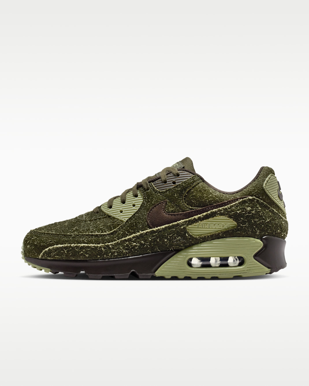 Nike Air Max 90 Premium Men's Shoes - Cargo Khaki/Old Moss/Dusty Olive/Velvet Brown