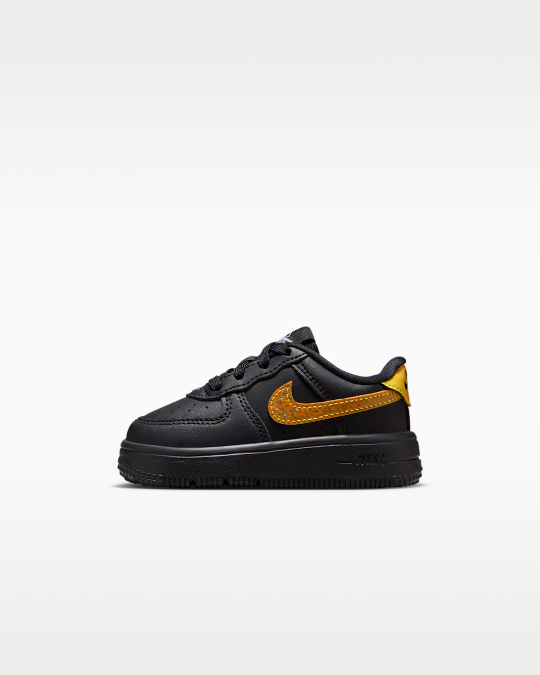 Nike Force 1 Low Baby/Toddler Shoes - Black/Laser Orange/Picante Red/Action Grape