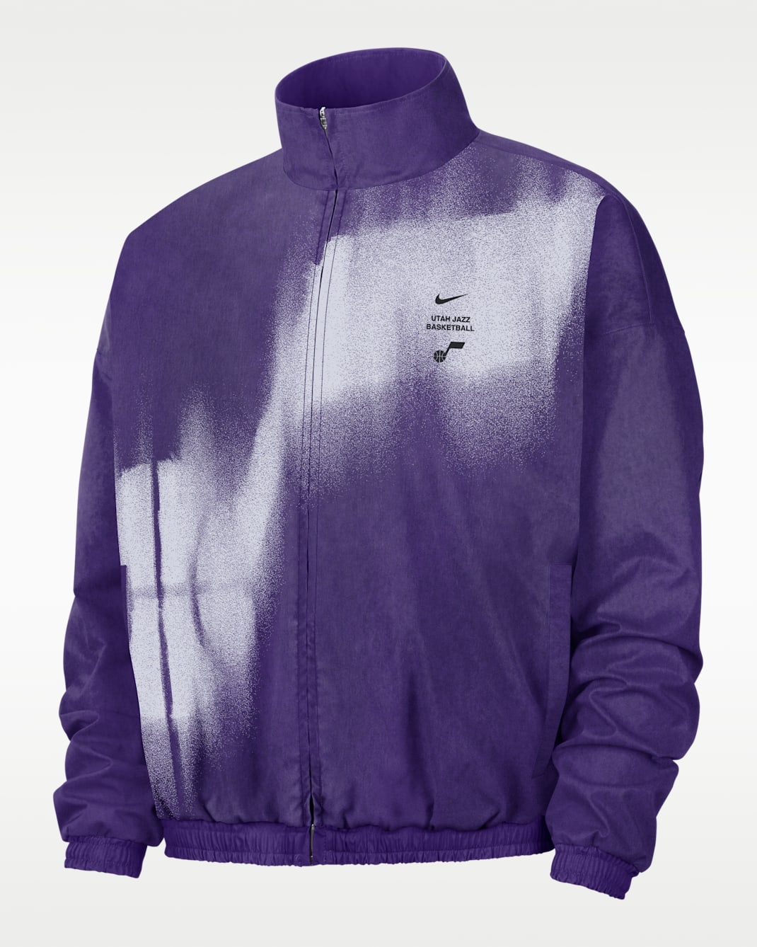 Chamarra de básquetbol para hombre de tejido Woven Utah Jazz Standard Issue - Morado campo/Azul valor