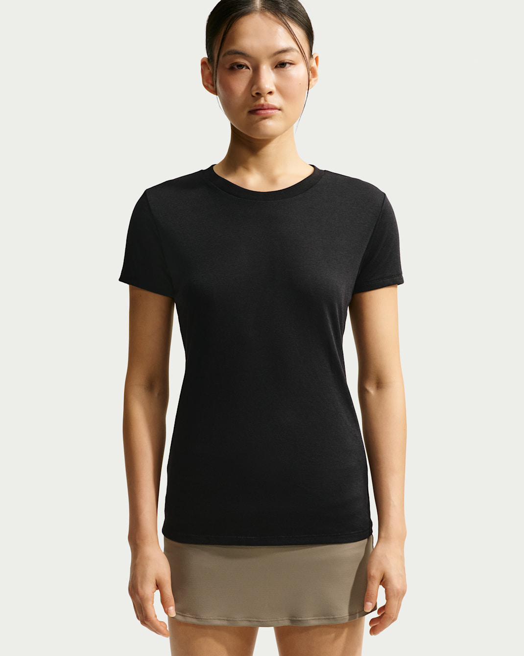 Haut à manches courtes NikeSKIMS Performance Cotton Blend pour femme - NSKM Obsidian/NSKM Boulder