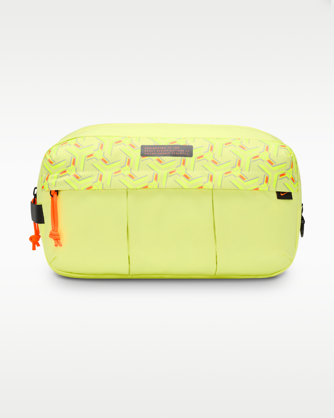 Nike Academy Football Shoe Bag - Limelight/Hyper Crimson/Black