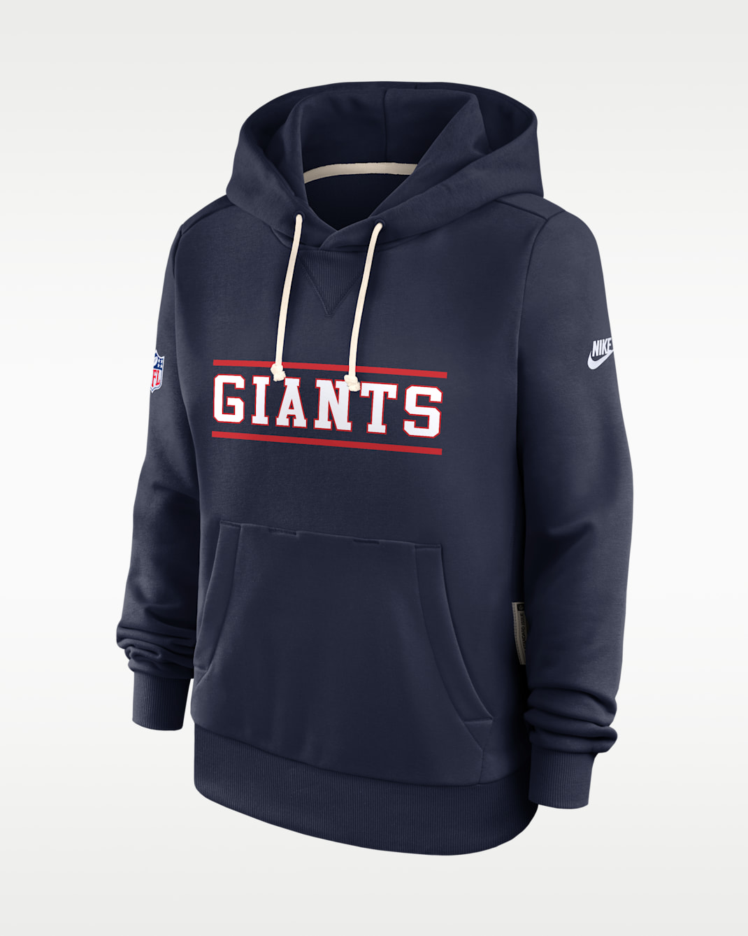 New York Giants Sideline Standard Issue Alt Women's Nike Dri-FIT NFL Pullover Hoodie - Navy