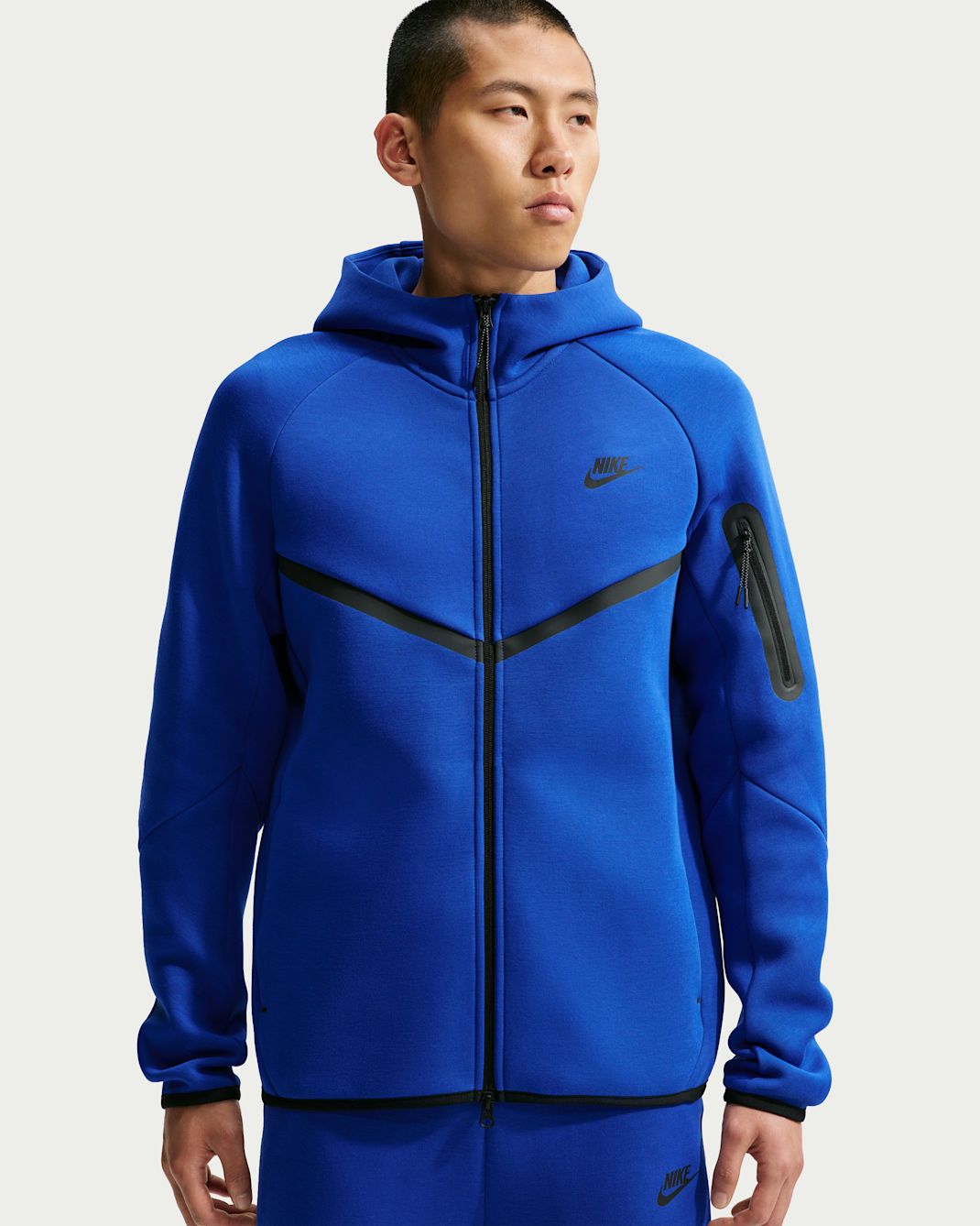 Nike Tech Men's Fleece Windrunner Full-Zip Jacket - Old Royal/Black