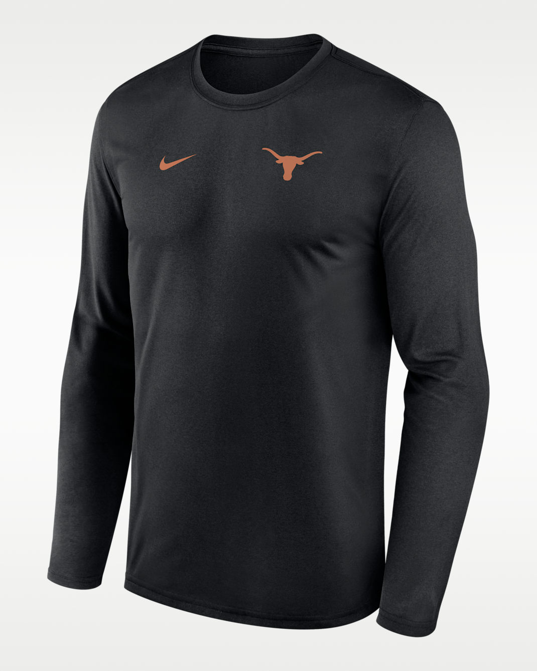 Texas Sideline Legend Small Logo Men's Nike Dri-FIT College Long-Sleeve T-Shirt - Black