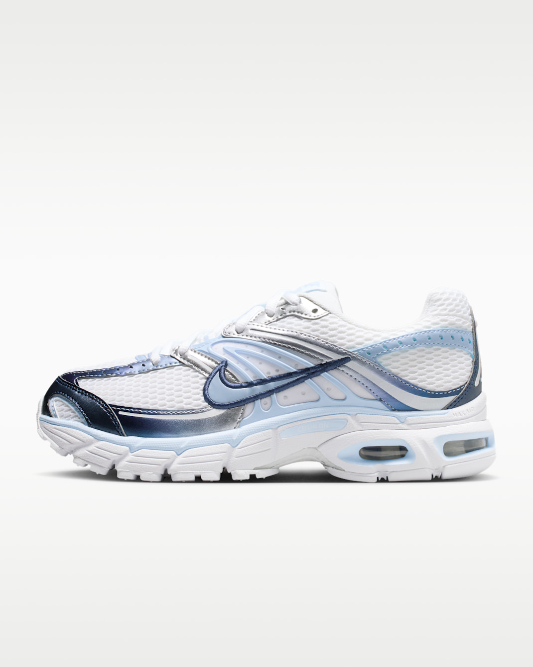 Nike Air Max Moto 2K Women's Shoes - White/Metallic Silver/Midnight Navy/Hydrogen Blue