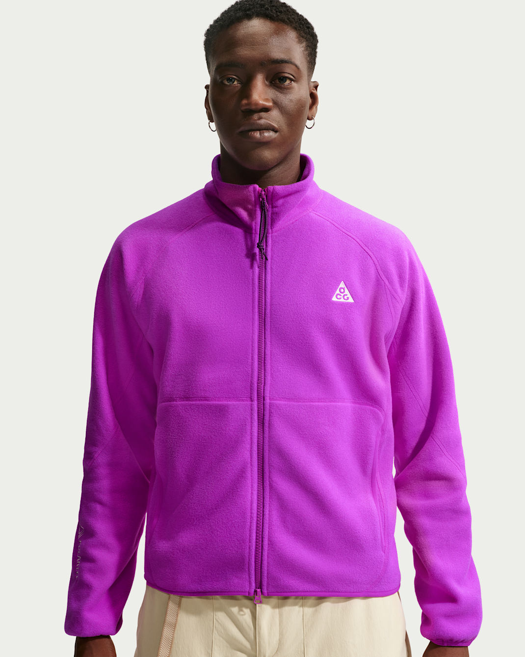 Chamarra de cierre completo Nike ACG "Wolf Tree" - Morado vivo/Naranja seguridad/Negro/Blanco cumbre