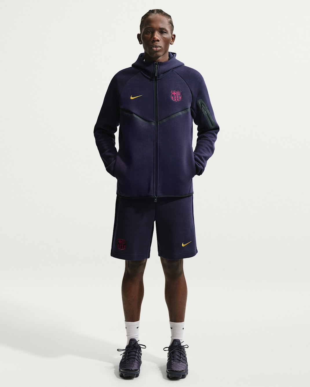 FC Barcelona Tech Fleece Windrunner Men's Nike Soccer Full-Zip Hoodie