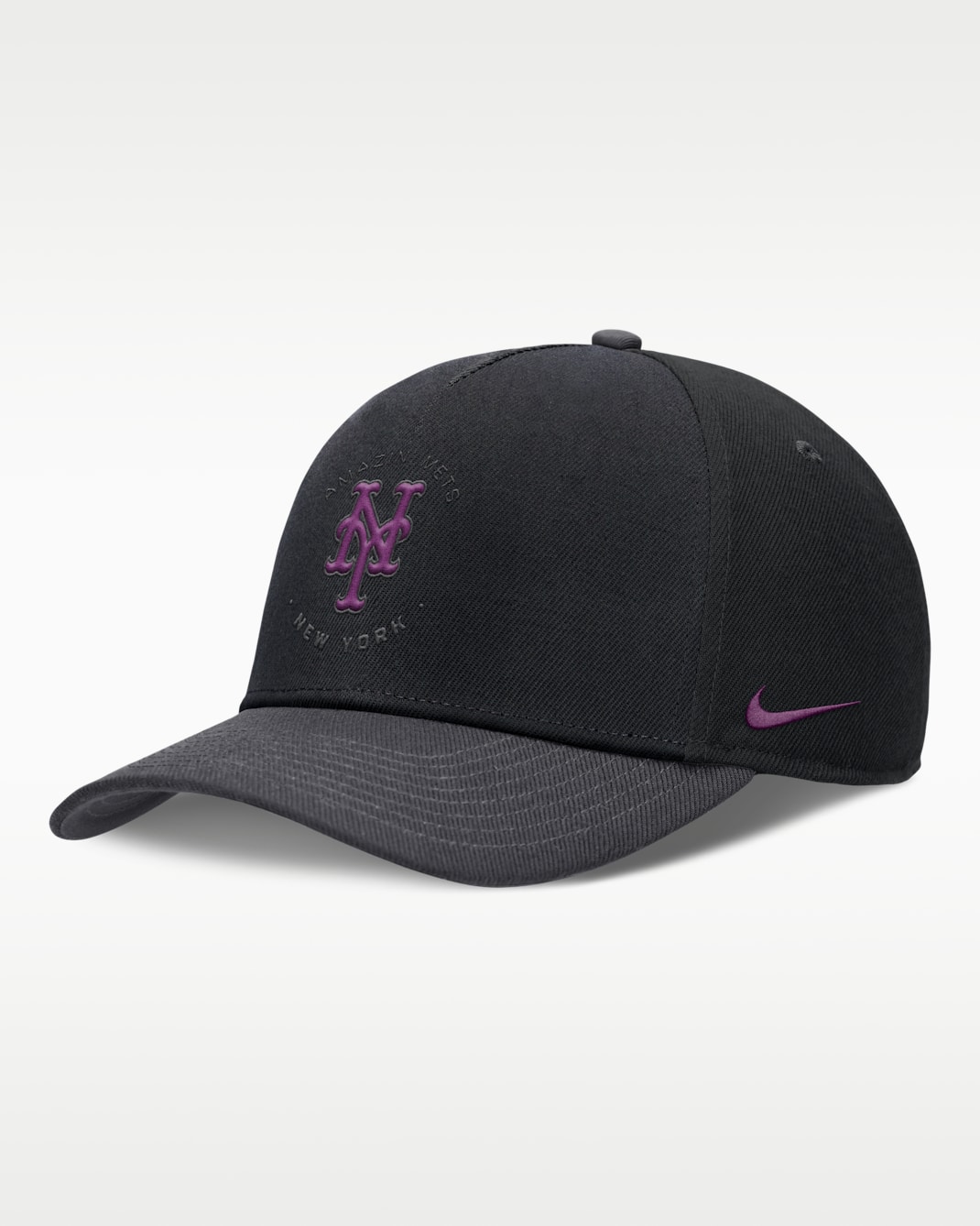 Gorra Nike de la MLB Club New York Mets - Negro