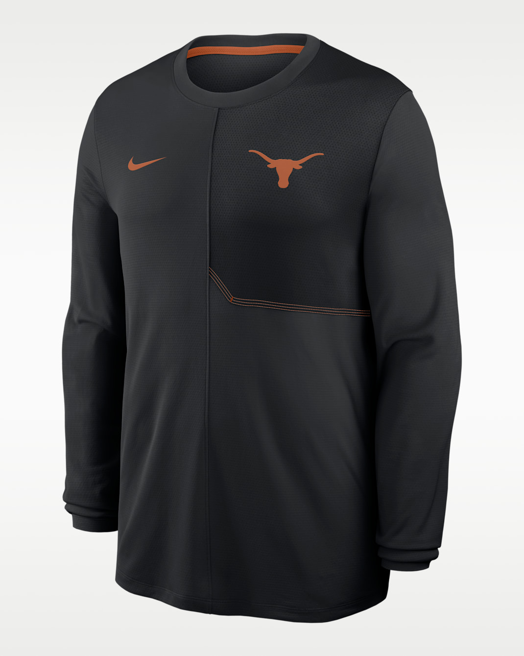 Texas Sideline Coach Men's Nike Dri-FIT College Long-Sleeve Top - Black