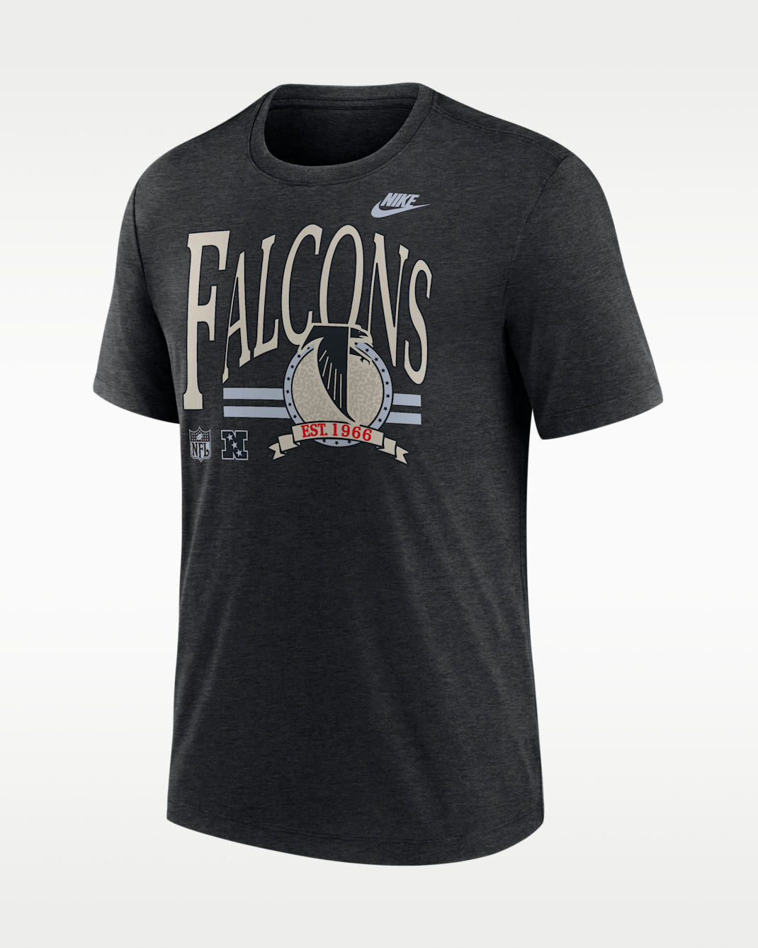 Atlanta Falcons Rewind Men's Nike NFL T-Shirt - Black Heather