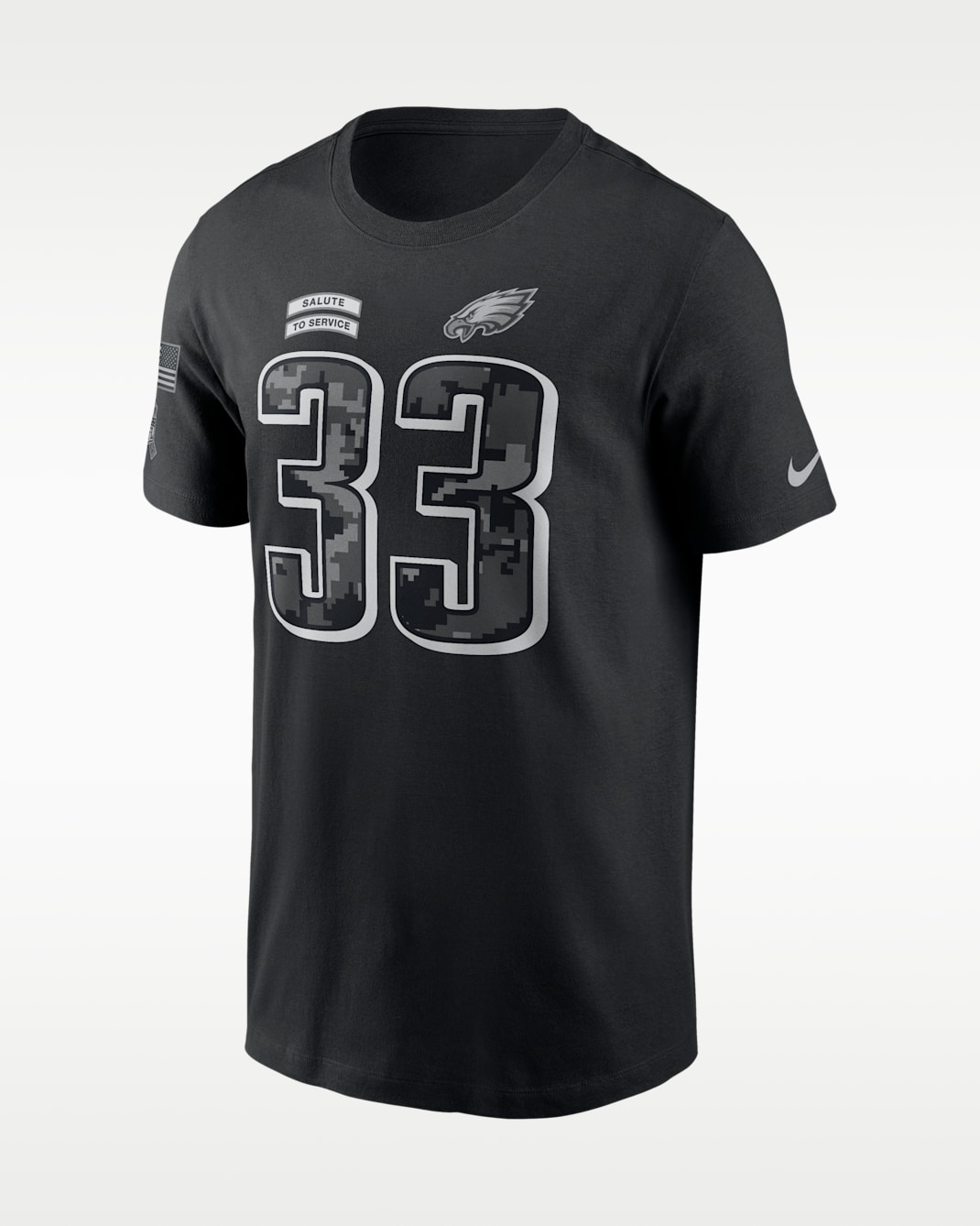 Cooper DeJean Philadelphia Eagles Salute to Service Men's Nike NFL T-Shirt - Black