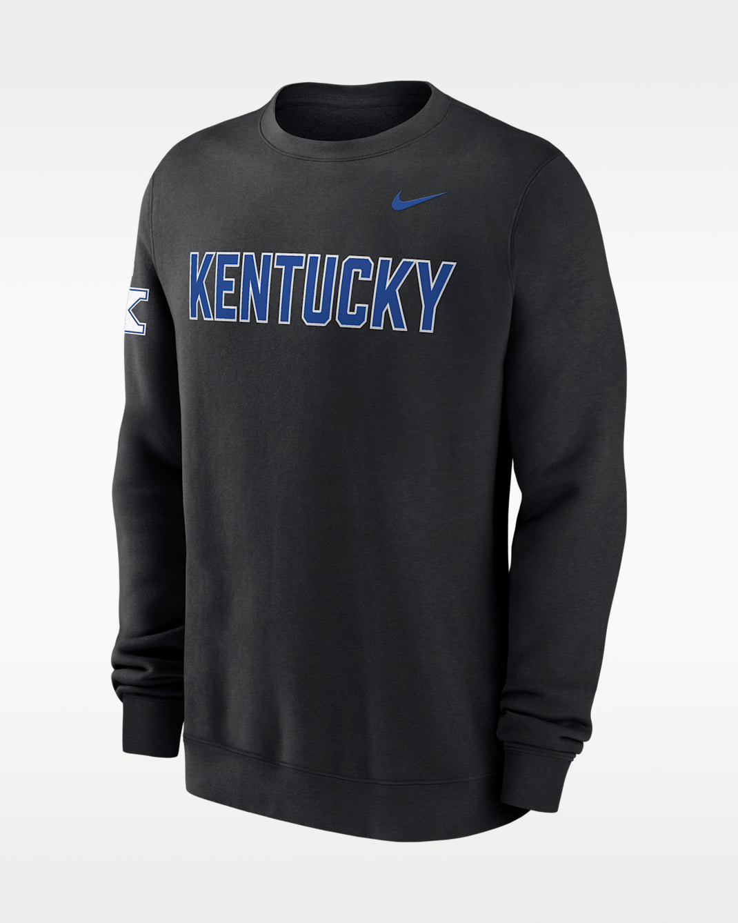 Kentucky Sideline Club Men's Nike College Pullover Crew - Black