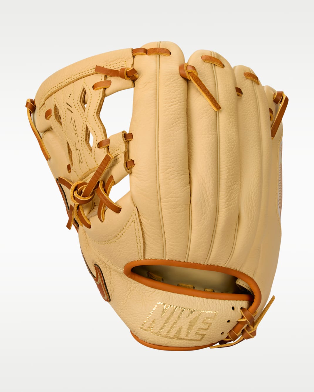 Nike Vapor Baseball Fielding Glove - Left-Hand Throw - Light Cream/Cinder Orange/Cinder Orange
