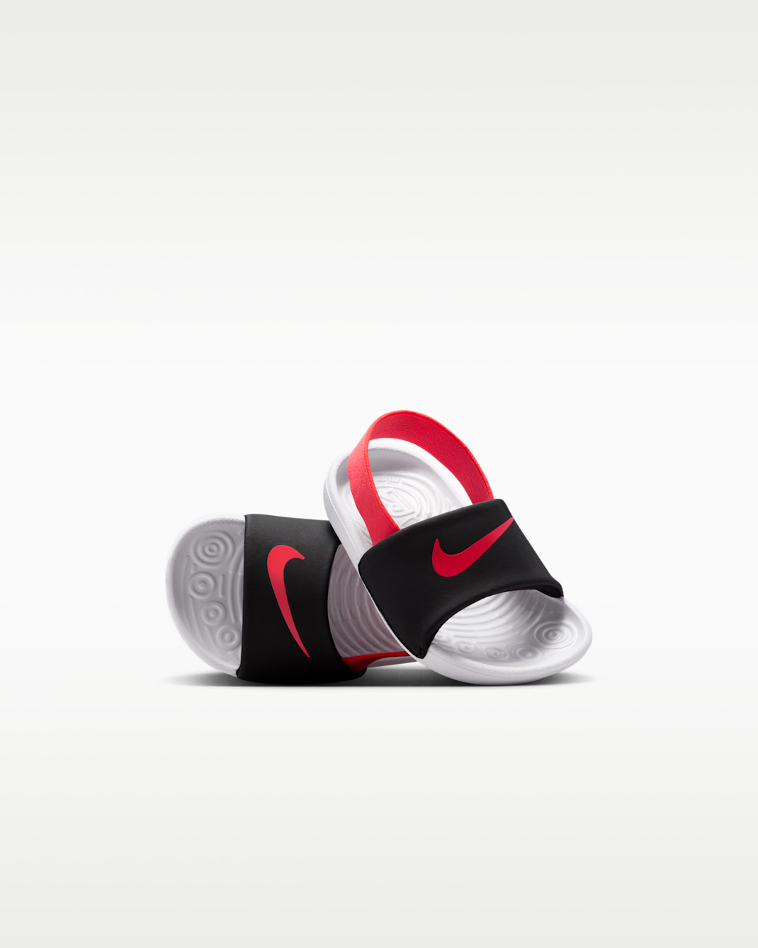Nike Kawa Baby/Toddler Slides - Black/White/Bright Crimson