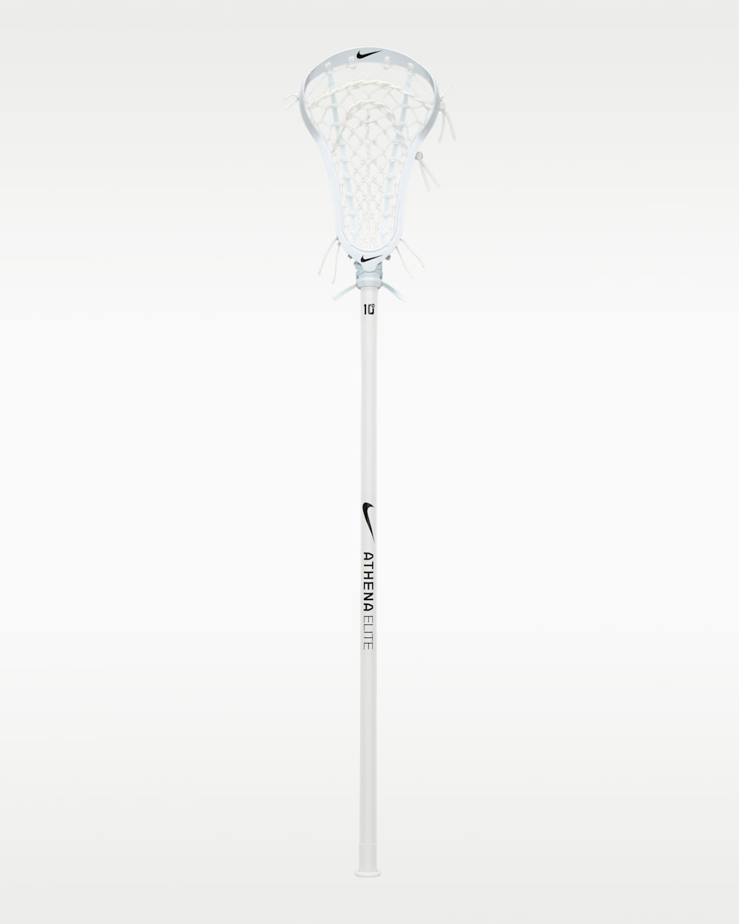 Palo completo de lacrosse para mujer Nike Athena Elite - Blanco/Blanco