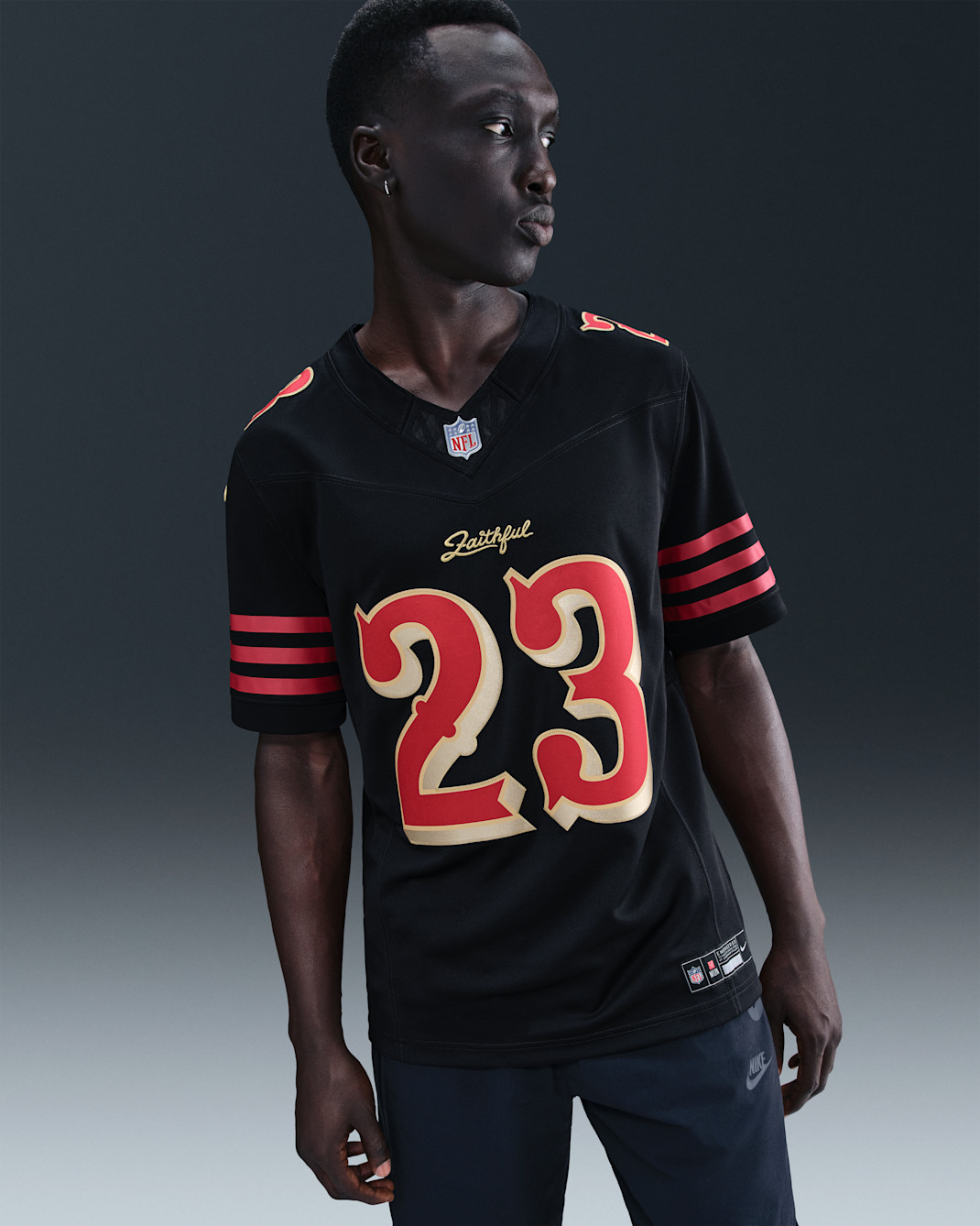 Christian McCaffrey San Francisco 49ers Rivalries Collection Men's Nike Dri-FIT NFL Limited Jersey - Black