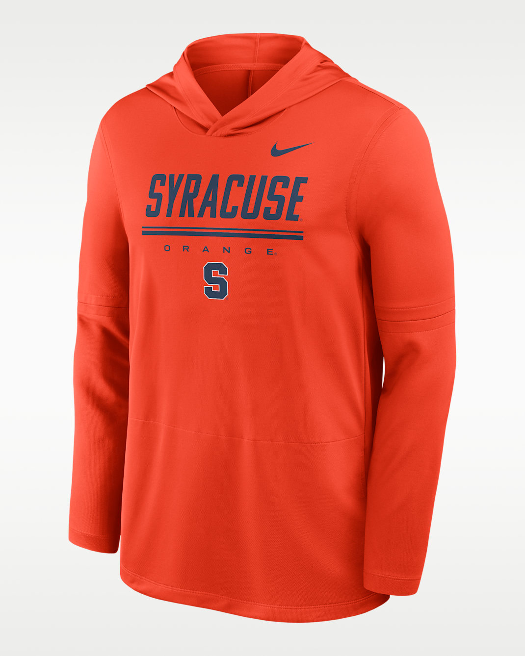 Nike College (Syracuse) Men's Dri-FIT Lightweight Hoodie - Team Orange
