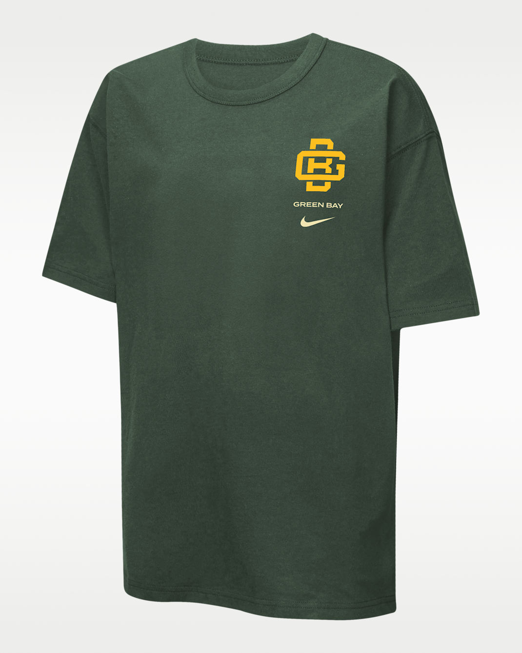 Green Bay Packers Rivalries Collection Helmet Max90 Big Kids' Nike NFL T-Shirt - Cream