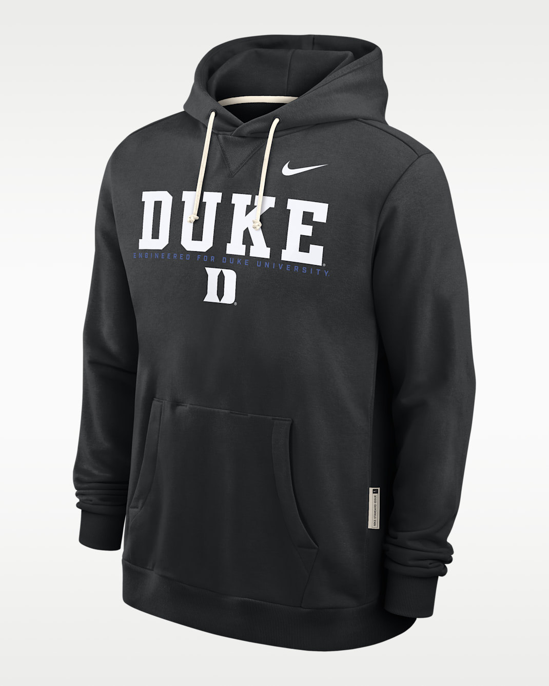 Sudadera con gorro sin cierre universitaria Nike Dri-FIT para hombre Duke Sideline - Negro