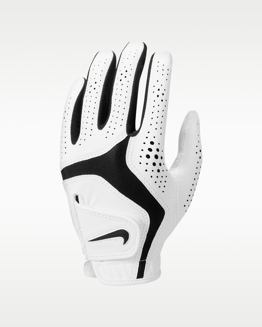 Nike Dura Feel 10 Women's Golf Glove (Left Hand) - Pearl White/Pearl White/Black
