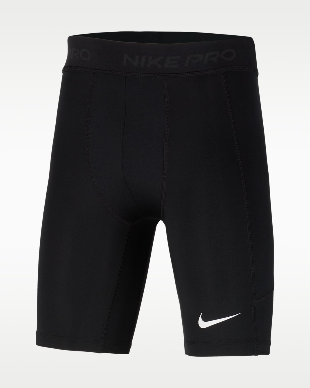 Nike Pro Dri-FIT-shorts til større børn (drenge) - sort/sort/hvid