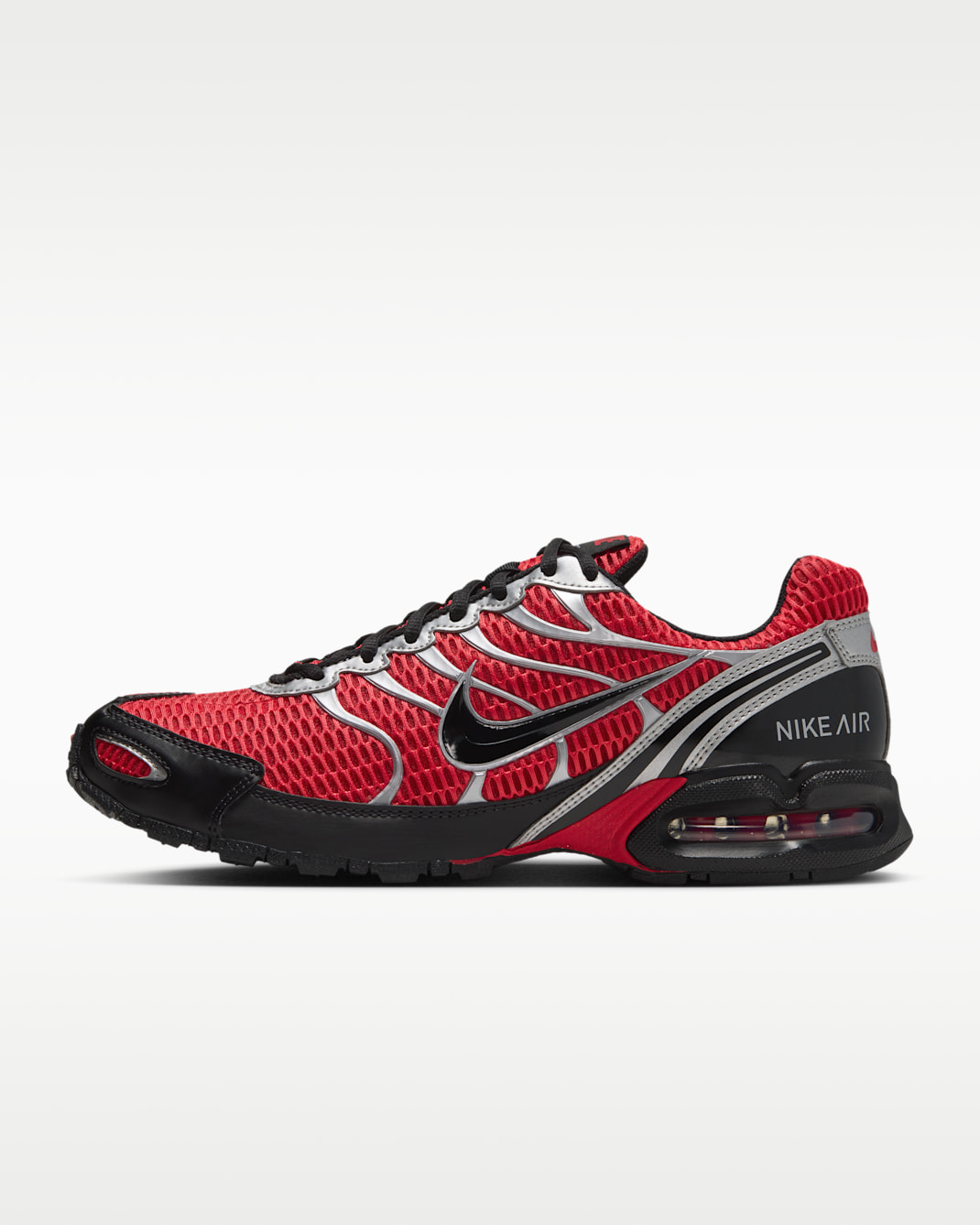 Tenis para hombre Nike Air Max Torch 4 - Rojo universitario/Negro/Blanco/Plata metalizado