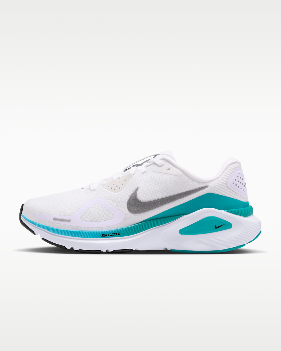 Tenis de correr en pavimento para mujer Nike Structure 26 - Blanco/Energía/Azul báltico/Gris azulado metálico