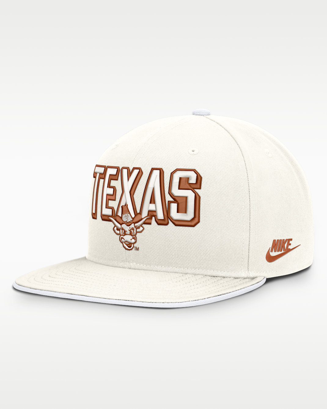 Texas Legacy Letter & Mascot Pro Men's Nike Dri-FIT College Adjustable Hat - White