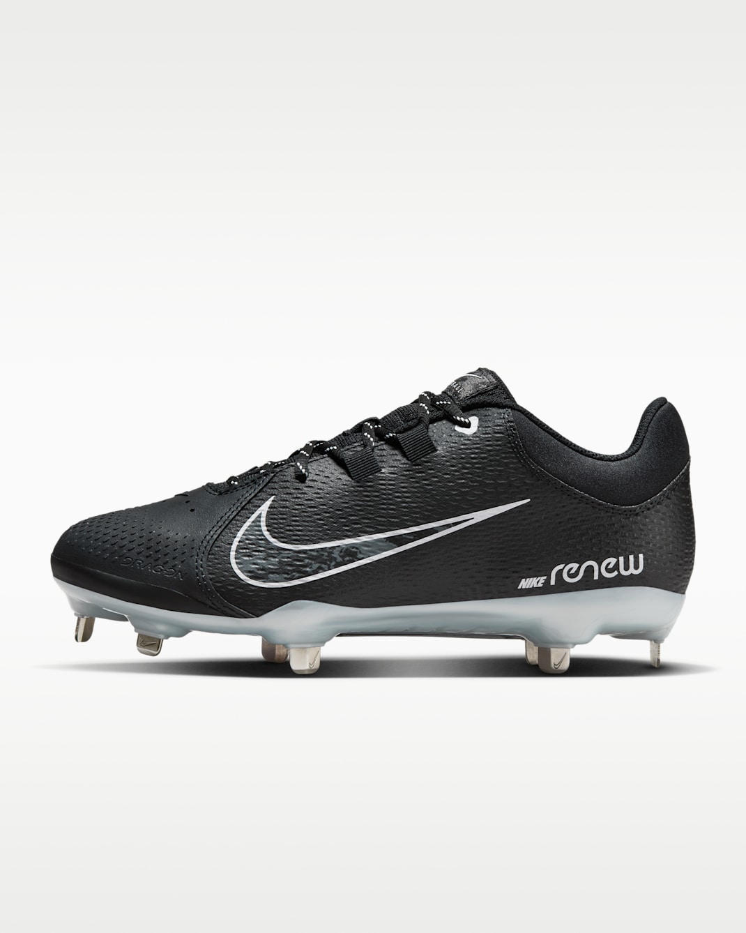 Nike Hyperdiamond 4 Pro Women's Softball Cleats - Black/Pure Platinum/Iron Grey