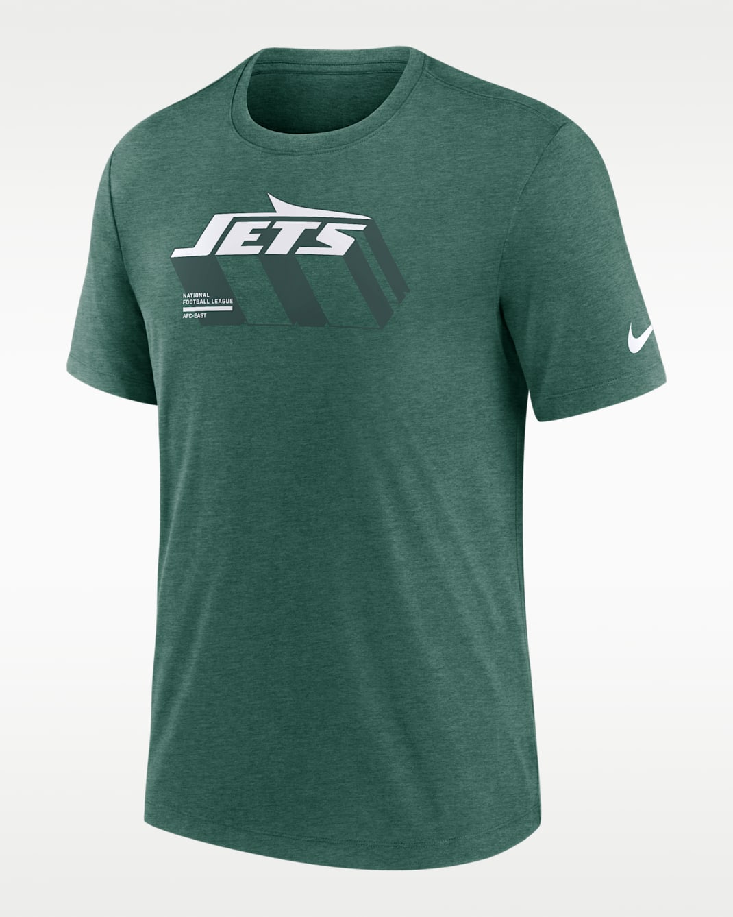 Playera Nike de la NFL para hombre New York Jets Long Pass - Verde jaspeado