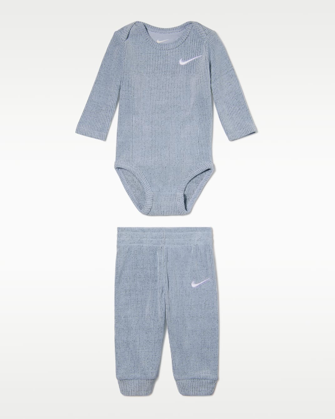 Nike Baby Essentials Baby (0-6M) Long-Sleeve Bodysuit and Pants Set - Glacier Blue