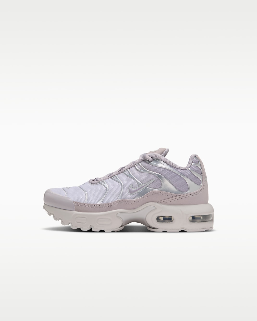 Nike Air Max Plus Schuh (jüngere Kinder) - Vast Grey/Metallic Silver/Silver Lilac