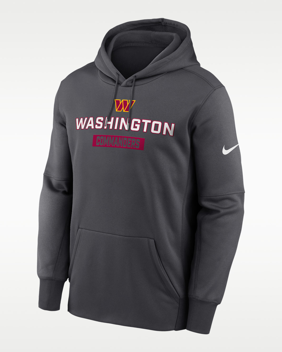 Washington Commanders Toss Sweep Men’s Nike Therma NFL Pullover Hoodie - Anthracite