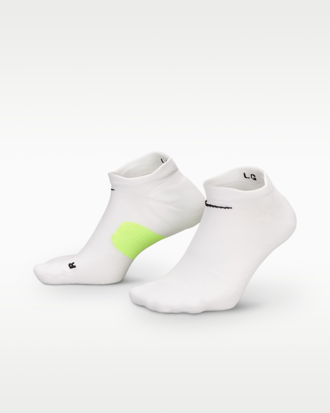Chaussettes invisibles Nike Running Midweight (1 paire) - Blanc/Volt/Noir
