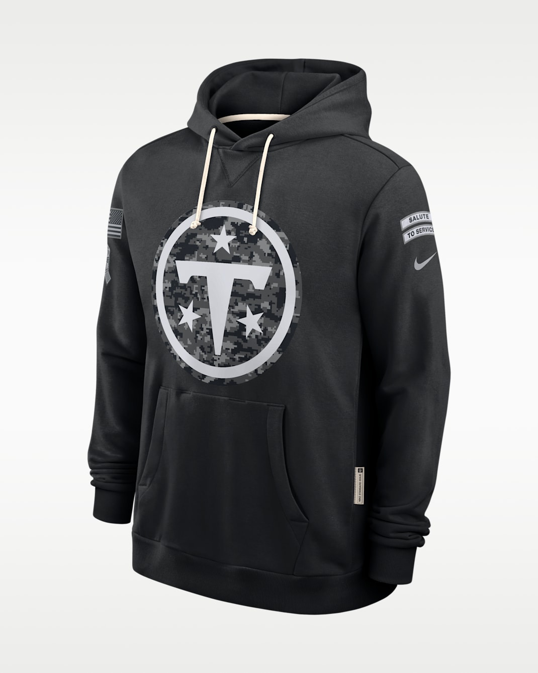 Tennessee Titans Salute to Service Sideline Men's Nike Dri-FIT NFL Pullover Hoodie - Black