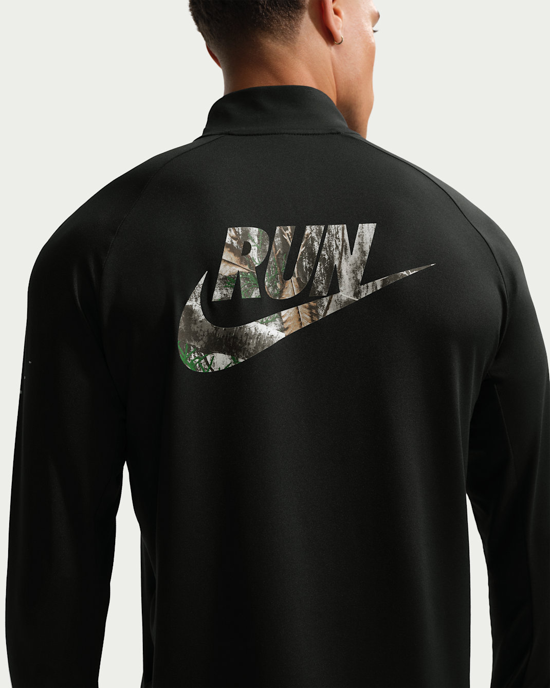 Vêtement deuxième couche de running Dri-FIT Realtree® Nike Stride pour homme - Noir